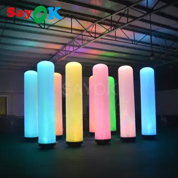 Gonflabile LED Pilon Strălucire în Întuneric Aer Dansatoare Tub cu LED-uri Tip popular de Păpuși Combo Set cu Suflantă pentru Publicitate Eveniment