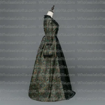 Goticului Medieval Rochii De Renaștere Brocade Dress Rochie Steampunk Reconstituire Femei De Îmbrăcăminte