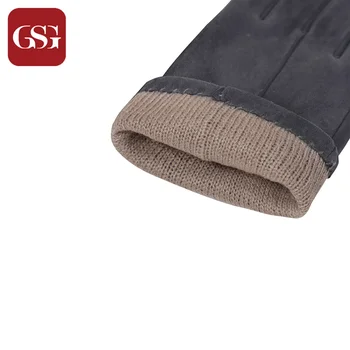 GSG Femei din Piele de Iarnă Mănuși cu un Deget Tricotate Căptușite, Mănuși de Conducere Manual de Cald Moda Doamnelor Mănuși Touch Screen Negru