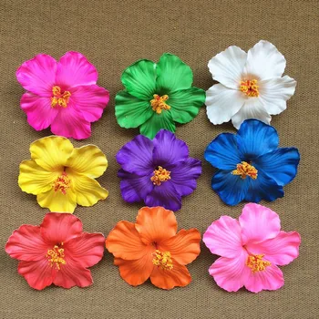 HappyKiss flori 36pcsFoam Hawaiian, flori de Hibiscus, Floare par mireasa clip 9cm pin alege bijuterii floare de frangipani 9 culori se amestecă
