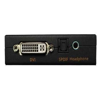 HDMI la DVI Coaxial Audio Converter Box Adaptor Digital Toslink și Analog Stereo pentru PS4 XBOX1