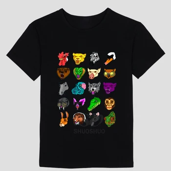 Hotline Miami Animal joc monștri tema, bărbați și femei, cu maneci scurte T-shirt
