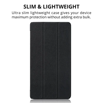 IBuyiWin Slim Pliere Capacul suportului PU Caz din Piele pentru Lenovo Tab 7 Esențiale TB-7304F TB-7304I TB-7304N Tableta de 7