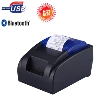 Ieftine Bluetooth primirea imprimanta termica cu Albastru sau gri partea de sus a acoperi noi 58mm pos printer machine pentru Android & IOS HS-58HUAI