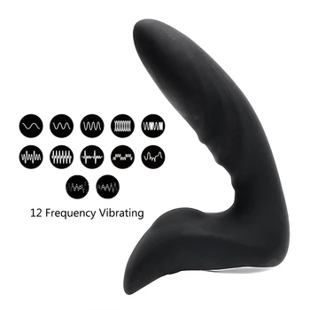 IKOKY 12 Viteza Vibrator de Control de la Distanță Sex Produsele Wireless Jucarii Sexuale Pentru Femei Anal Plug din Silicon de Prostata pentru Masaj