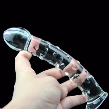 Imens de Sticlă, dop de fund margele Grand anal tub penis artificial jucarii sexuale pentru femei Bud capul LOCULUI G jet de Cristal GAY anal prostata stimulator
