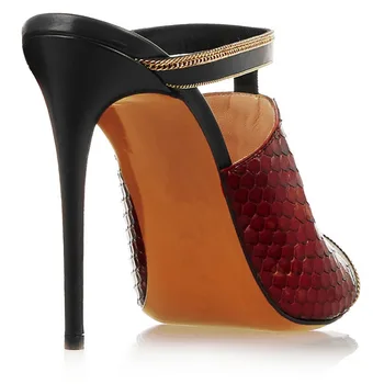 Intenția inițială Femei Elegante Pompe de Pantofi Peep Toe Tocuri Subtiri Pompe de Șarpe Pantofi de Înaltă calitate Femei Plus Dimensiune 4-15