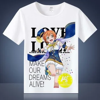 Iubesc viata! Cosplay Tipărite Yazawa Nico RinShort-tricouri cu Mânecă Minami Kotori Dragoste imagini de Fantezie Teuri Topuri Casual tricou TX047