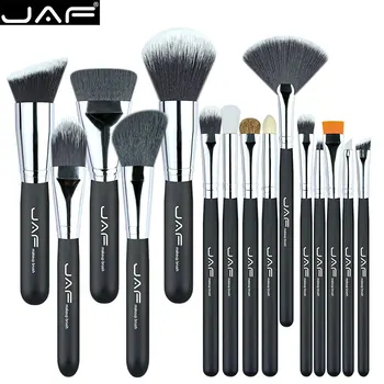 JAF Brand 15 buc/set de Perii Machiaj 15 buc make up set de perii de înaltă calitate make-up brush kit transport gratuit J1502SSY-B