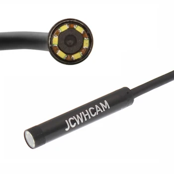JCWHCAM Obiectiv 8mm 6 LED HD 720P 1M WiFi Endoscop IP67 rezistent la apa, Camera de Inspecție pentru Ios și Android Smartphone-uri PC