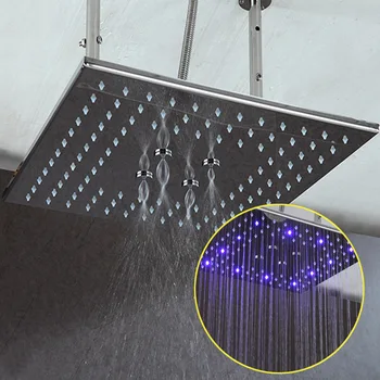 JMKWS de Duș LED Precipitații Set Display Digital Duș vane de Amestec cu Termostat Atingeți Panou de Dus Sistem de 16