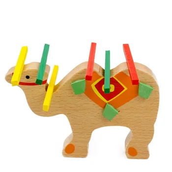 Jucarii Pentru Copii De Învățământ Elefant, Cămilă Echilibrare Puzzle-Uri Jucarii Din Lemn Lemn De Fag Joc De Echilibru Montessori Puzzle-Uri Cadou Pentru Copii