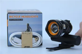 Kava Biciclete Lumina Power Bank USB rezistent la apa Reîncărcabile Biciclete Partea de Lumină de Avertizare Lanterna 700 Lumen 18650 2000mAh 5 Moduri