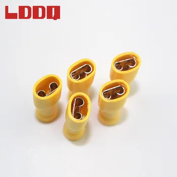 LDDQ 100buc 12-10AWG Complet Izolate Spade Sertizare Terminale Galben cabluri Electrice cu Conectori Audio Auto Cabluri de Înaltă Calitate