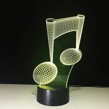 LED 3D Lumina de Noapte Cadou Creativ Lampa de Birou Acasă de Iluminare cu 7 Culori Schimbare Copii Masina Cadou de Baschet Cal Chitara Iron man Urs Lampa