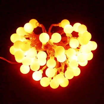 Led lumini șir 10M 100leds de Craciun Festivalul de lampa cu lumini de culoare minge în stoc AC220V decor de vacanță în aer liber TW