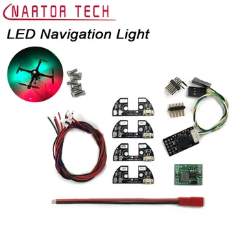 LED Noapte Lumina de Navigare 4buc 5V High Power Rack de Lumină LED-uri Bord cu Cablu pentru FPV Quadcopter F450 F330 F550 S500 S550 Cadru
