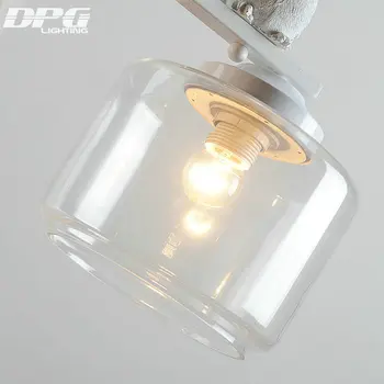 LED-uri moderne Pasăre Albă, Fier de Bucatarie corp de iluminat lampă de Agățat cu Abajururi din Sticlă hanglamp E27 110v 220v pentru Sufragerie