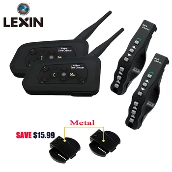 LEXIN 2PC A4 1200M 4 Piloti de Motociclete Casca BT Intercom cu Romote Control Moto Bluetooth Interfon Cască Intercomunicador