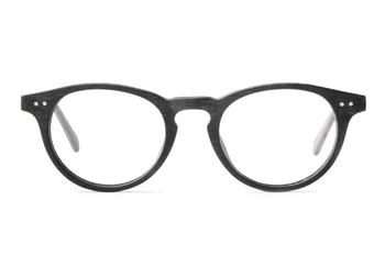LONSY Moda Rotund Ochelari de Citit Cadru Acetat de Lemn Ochelari de vedere Pentru Femei Barbati Calculator de Brand de Ochelari Rame oculos De Grau