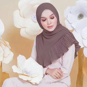 M2 NOU design Mozaic încreți bubble sifon Rid șaluri hijab decora împletit musulman eșarfe/eșarfă