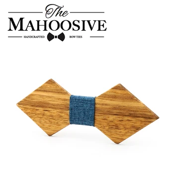 Mahoosive oameni lega cravata gravata gravatas cravate pentru barbati din Lemn Papion camasa butterfly masculino nuove cravatte lemn papion