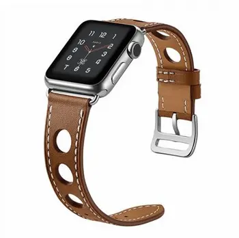 Mai nou din Piele Trupa Ceas Curea Herm Pentru Apple Watch Seria 3 2 1 iWatch Accesorii Banda 38 42mm Bratara Watchbands