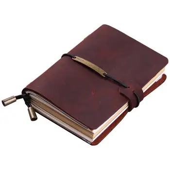 Manual Traveler ' s Notebook, Piele Jurnal de Călătorie Notebook-uri pentru Bărbați și Femei, Perfect pentru Scris, Cadouri, Călătorii, 5,2 x 4