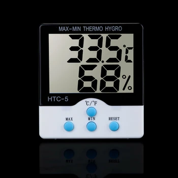 Mare LCD Digital Termometru Electronic Higrometru Bucătărie Acasă Temperatură Umiditate Metru Cameră de Interior, Vreme Postul de Tester