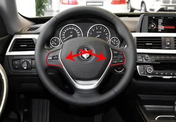 Mat Crom Interior Accesoriu Volan Buton Capac Garnitura Pentru BMW 3 4 Series F30 F34 GT-2017