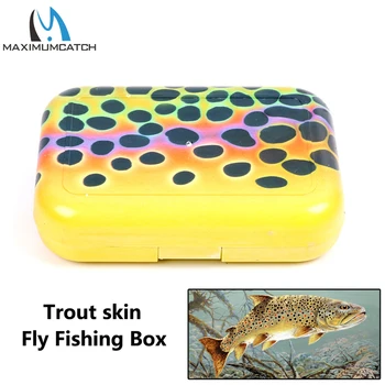 Maximumcatch Noi Păstrăv Piele Zbura de Pescuit Cutie cu Swing Frunze de Tăiat Spumă Introduce Fly Box Cutie de Pescuit