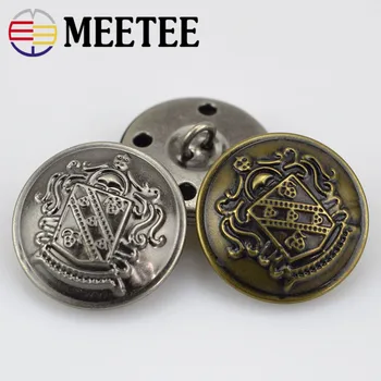 MEETEE 10buc/lot Accesorii butonul stea / Sacou / costum camasa buton / argint antic cupru metal butonul B3-13 +