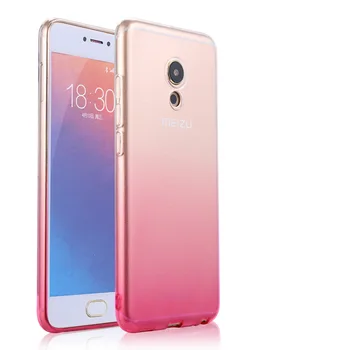 Meizu m5 mini meilan5 caz de telefon Transparent gradient de culoare Silicon moale 5.2
