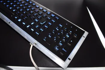 Metal cu iluminare de fundal Tastatură USB cu iluminare de fundal tastatură mecanică cu rigidizate tastatura din Oțel Inoxidabil cu iluminare de fundal Tastatură Usb