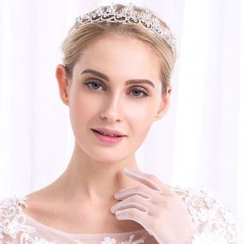 Miallo Austriac de Cristal Piatra Femei Diademe și Coroane de Moda Printesa Diadema Clasic Manual de Nunta Bijuterii de Păr Accesorii