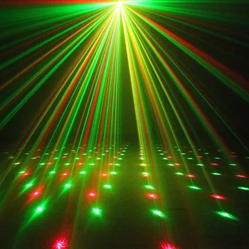 Mini Negru Coajă de la Distanță Portabil Rosu Verde cu Laser Proiector Lumini DJ KTV Acasă Xmas Party Dsico Nunta Etapa de Iluminat OI100B