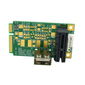 Mini PCI-E PCI-E x1 pci Express 1X prelungitor mini pcie pentru Adaptor pcie Card cu USB Riser Card