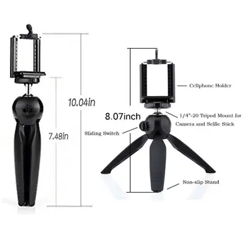 Mini Telefon Stabilizator Trepied de Masă Stand cu Ballhead mini Proiector DSLR, Camere Digitale Video pentru Gopro Nikon Canon iPhone
