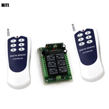 MITI DC 12V 6CH canal RF fără Fir Control de la Distanță Comutator & Telecomanda Sistem de Control 1 receptor și 2 transmițător 4278