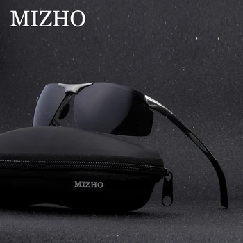 MIZHO Anti-orbire Greu Lumina de Aluminiu și Magneziu ochelari de soare Polaroid HD 2017 Sport ochelari de Soare Polarizat Bărbați Viziune de Noapte de Conducere