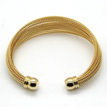 Moda Multistrat Cablu Bratara Răsucite Din Oțel Inoxidabil De Argint, 1 De Aur A Crescut Fire De Cablu Brățări Brățări Bijuterii Pentru Femei