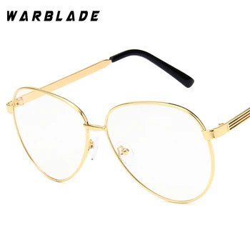 Moda ochelari aviator cu pahare transparente branding clar ochelari cu ramă de aur bărbați femei ochelari de miopie tocilar ochelari de vedere