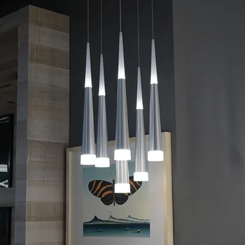 Modern Luminile LED Corpuri Pentru Living Sala de Mese Restaurant Moda Decora Agățat de Bucatarie din Aluminiu Abajur Acrilic