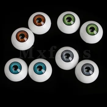 Mxfans 8PCS 26mm Jumătate Rotund Acrilice Papusa Urs Craft din Plastic Ochii Ocular pentru Halloween