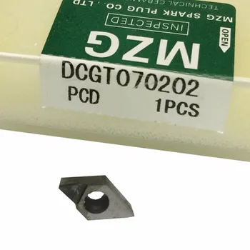 MZG reducere de pret 1BUC DCGT070204 PCD CNC de Taiere Aluminiu Cupru Prelucrare Plictisitor de Cotitură Diamant Introduce pentru SDUC Titular