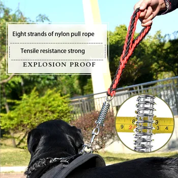 N16 de Înaltă calitate Câine Mare Coarda de Tracțiune Mare Lesa Caine nylon Țesute mare Companie coarda produs pentru câini Explozie dovada Lesa Câine
