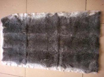 Natural color originale de blana de iepure piele pelt covor pătură pentru home textile cum ar fi scaune