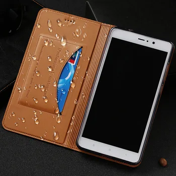 Naturale din Piele Magnet Stand Flip Cover Pentru Samsung Galaxy A8 2018 A530F Telefon Mobil de Lux Caz + Cadou Gratuit