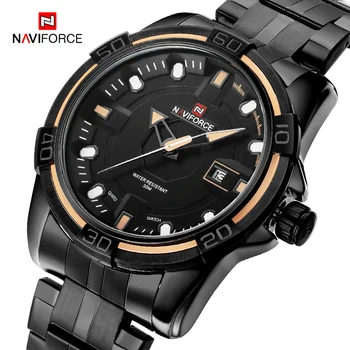 NAVIFORCE Sport Barbati Ceasuri de mana Militare Cuarț Ceas de Brand de Lux din Oțel Inoxidabil rezistent la apa Bărbați Ceasuri Relogio Masculino
