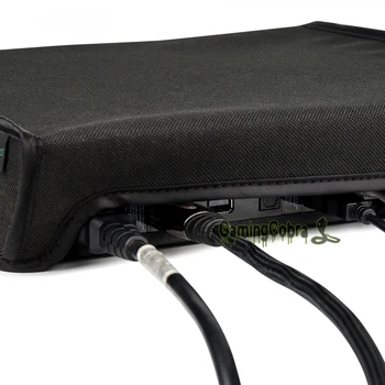 Negru Orizontală Capac de Praf pentru PS4 Pro Consola Dublu Strat Moale Curat Căptușeală rezistent la apa Praf - JYP4O0001GC